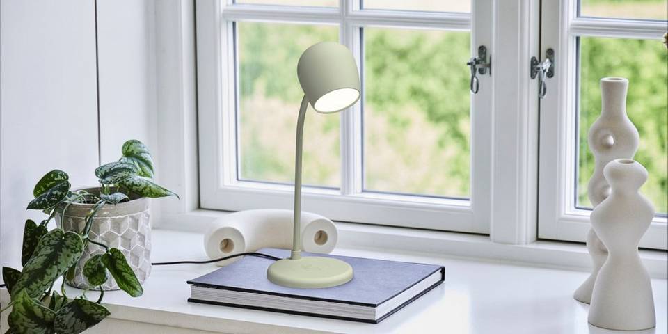 Kreafunk LED-lampa/Högtalare/Qi Ellie, grön från Kreafunk, bild 5