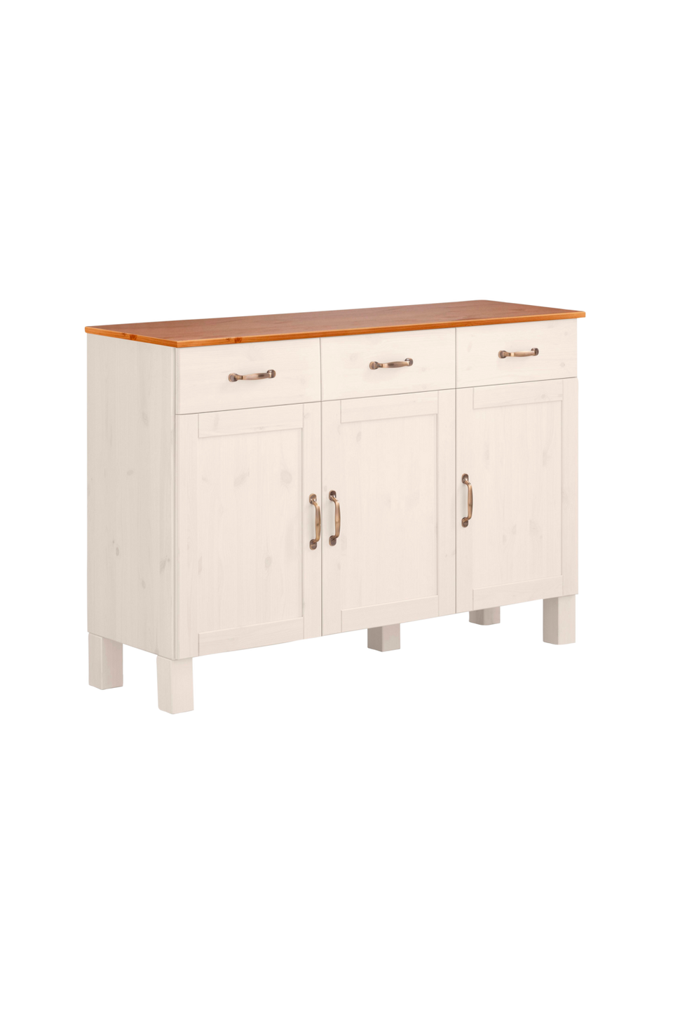 Loft24 Sideboard Alby 3 dörrar/3 lådor, vit från Loft24, bild 5