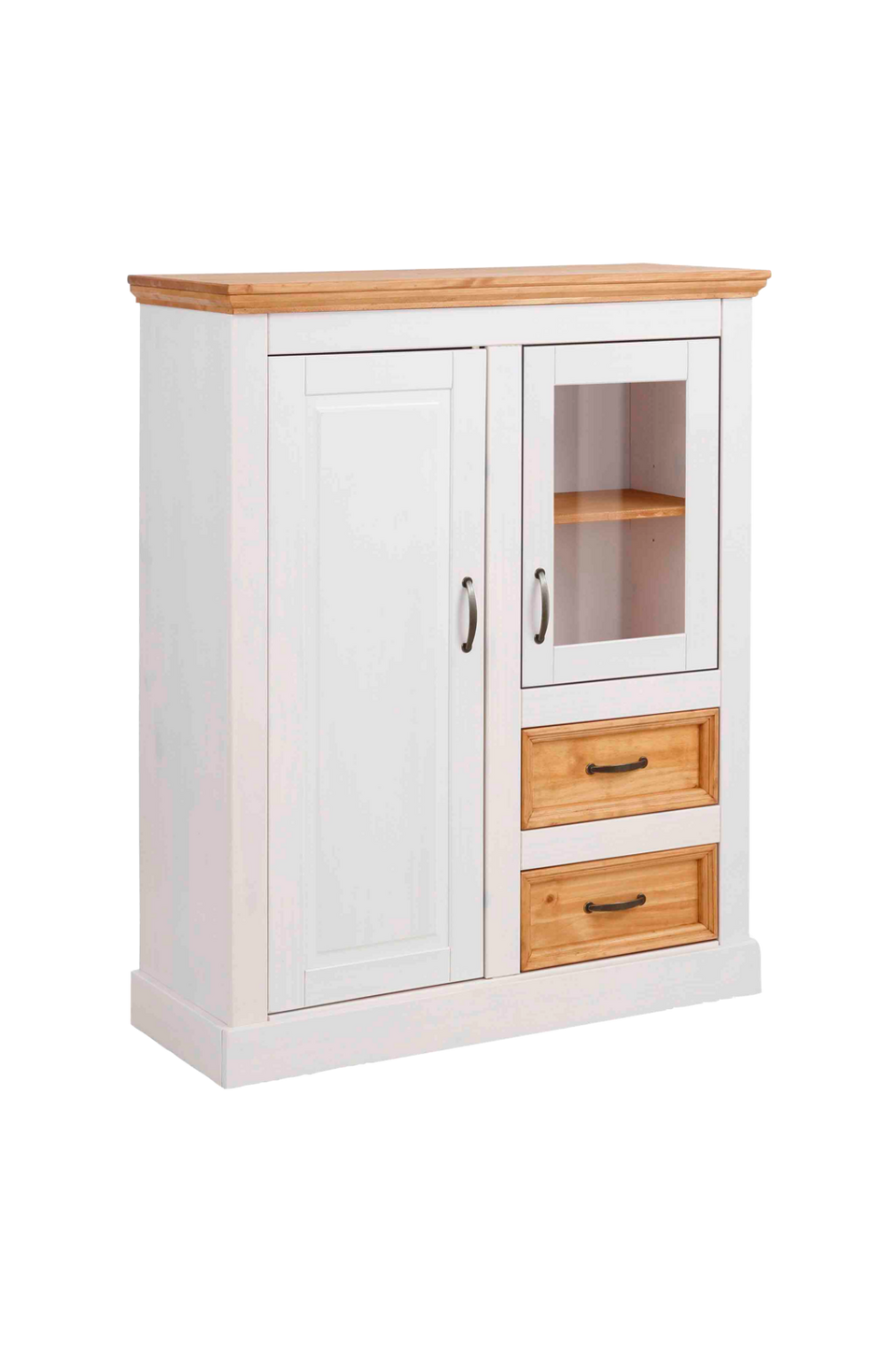 Loft24 Highboard Selma 1 glasdörr/1 dörr/2 lådor, vit från Loft24, bild 5