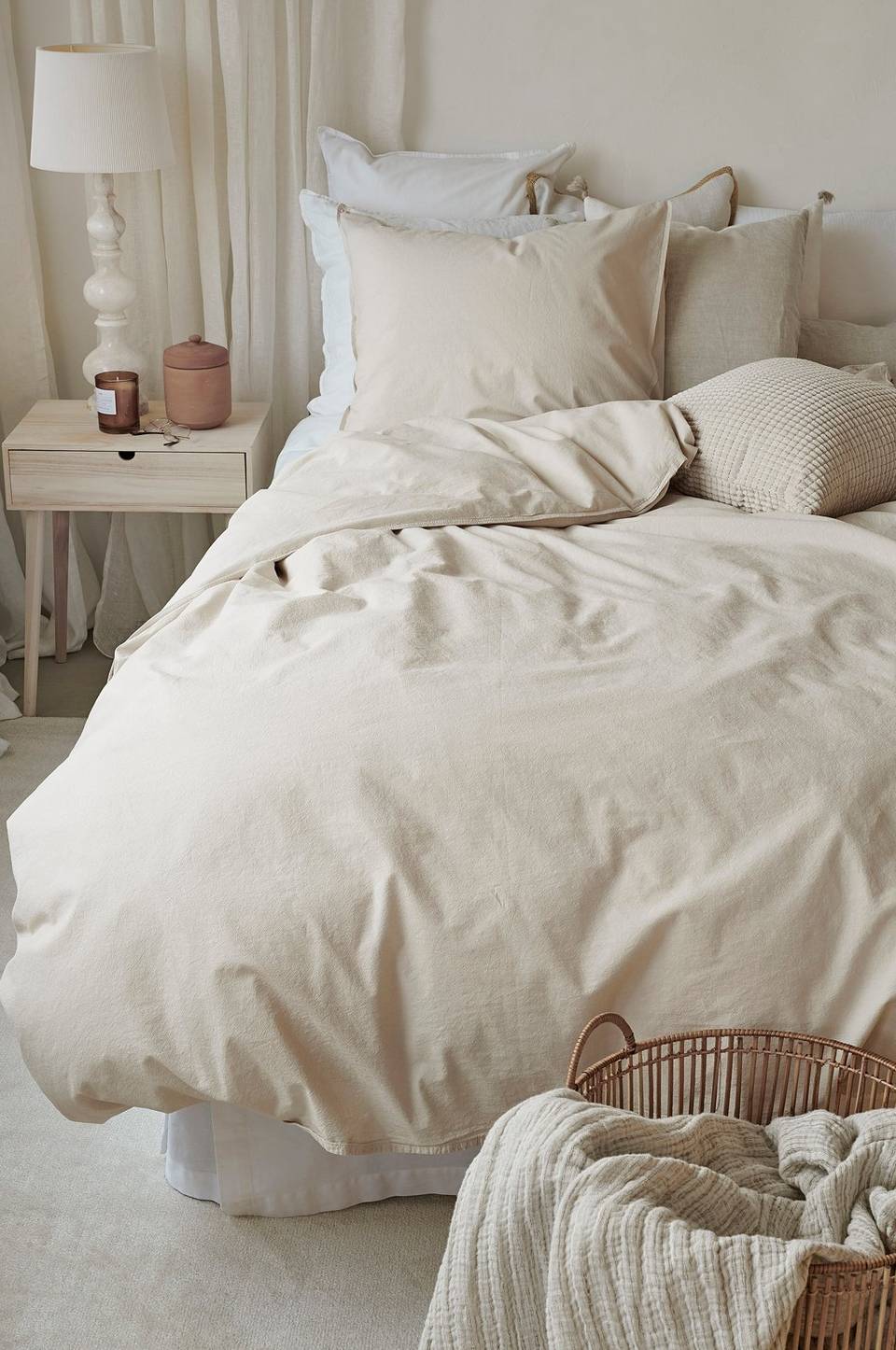 Borganäs of Sweden Påslakanset Humble, beige från Borganäs of Sweden, bild 5