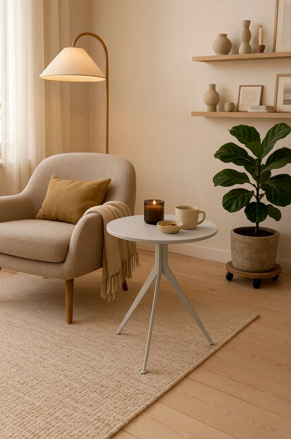 Spinder Design Sidobord Daley High, beige från Spinder Design, bild 5