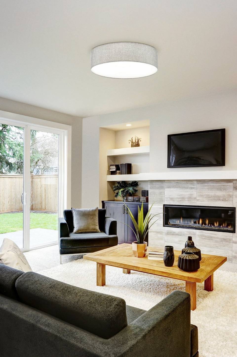 EGLO Plafond Pasteri D57, grå från EGLO, bild 5