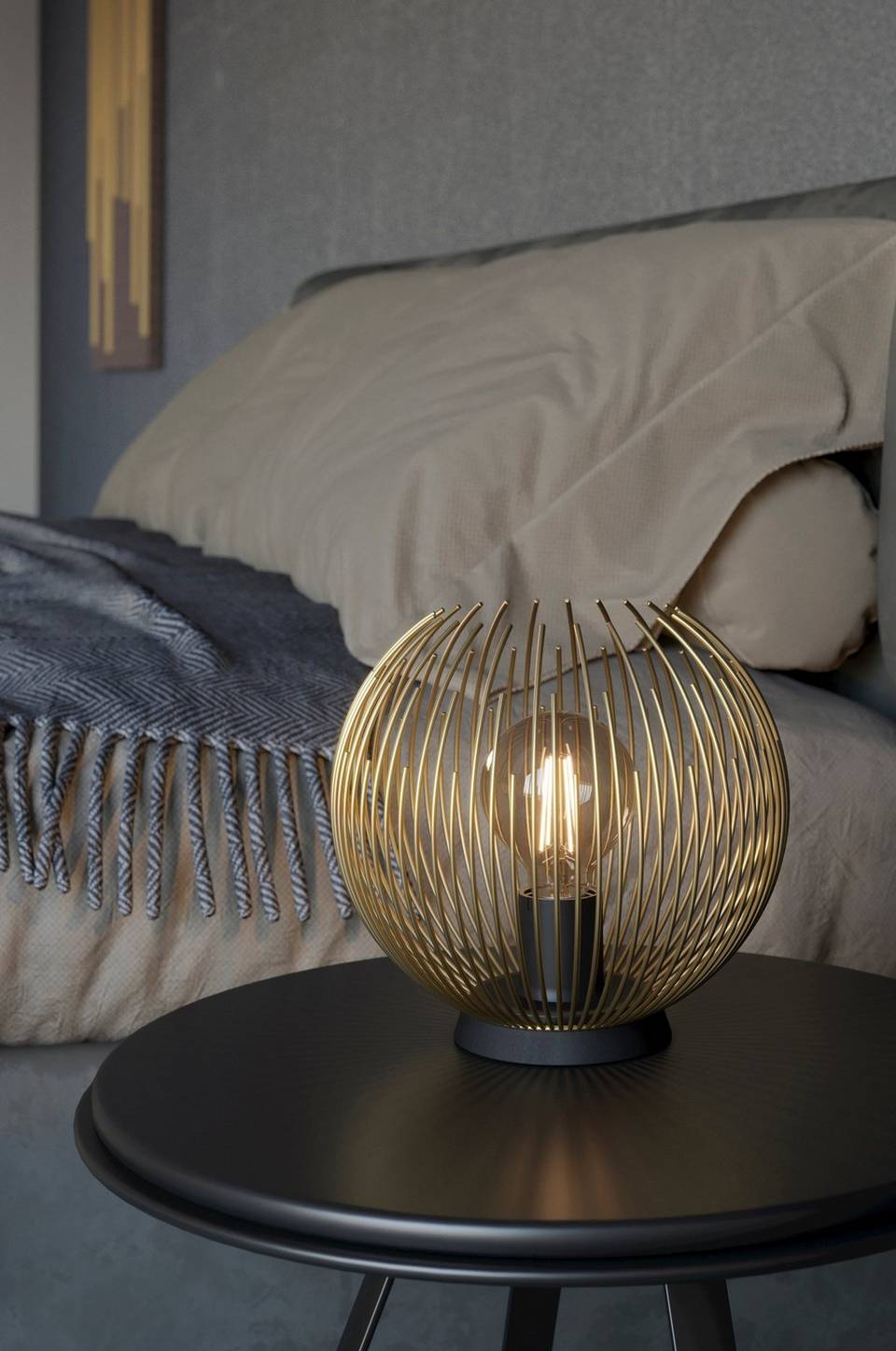 EGLO Bordslampa Venezuela, guld från EGLO, bild 5