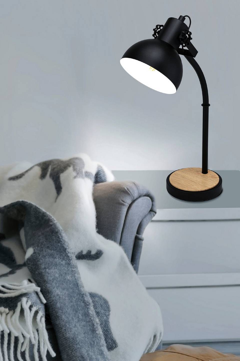 EGLO Bordslampa Lubenham, svart från EGLO, bild 5