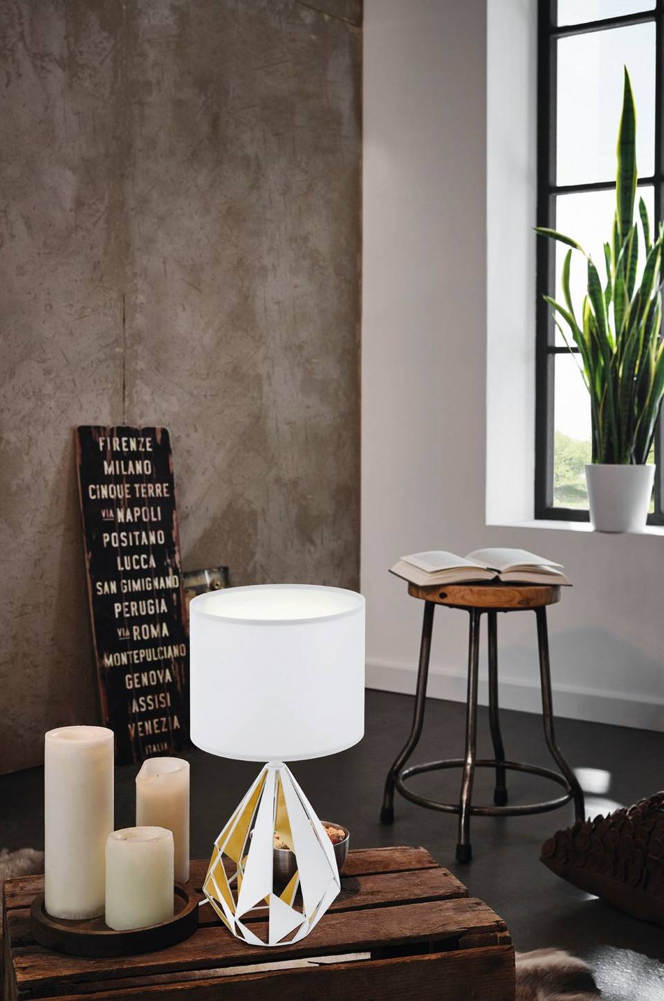 EGLO Bordslampa Carlton 5, vit från EGLO, bild 5