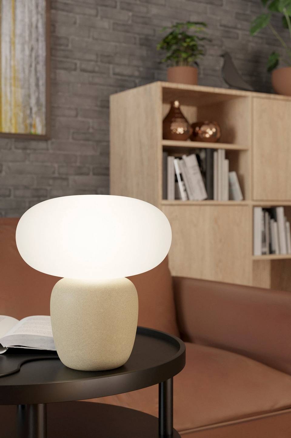 EGLO Bordslampa Cahuama, brun från EGLO, bild 5