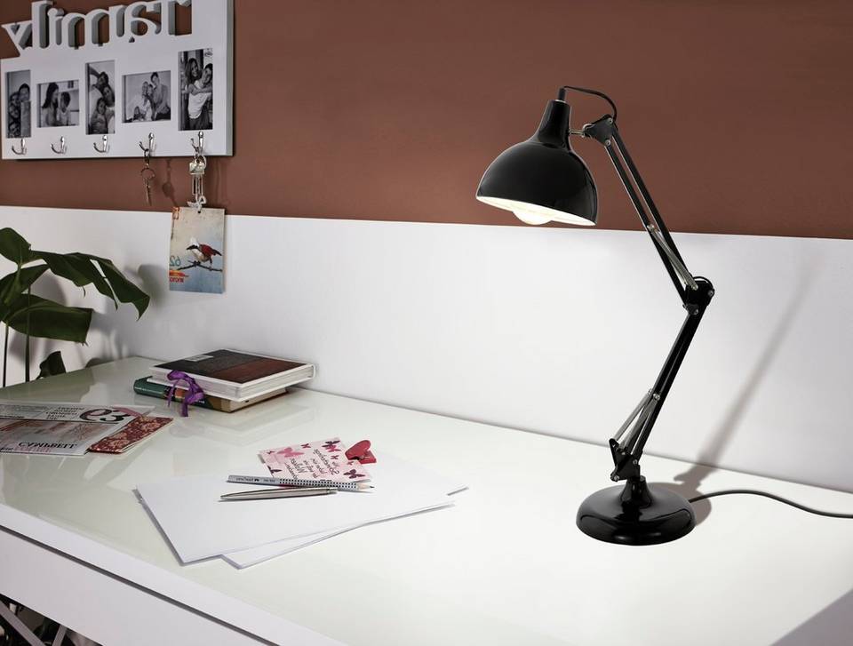 EGLO Skrivbordslampa Borgillio, svart från EGLO, bild 5