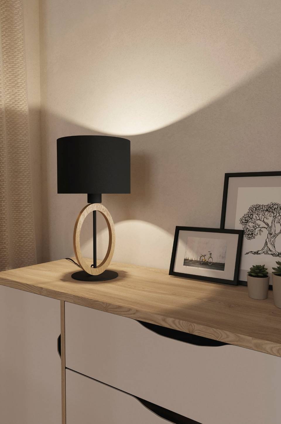 EGLO Bordslampa Basildon 1, svart från EGLO, bild 5