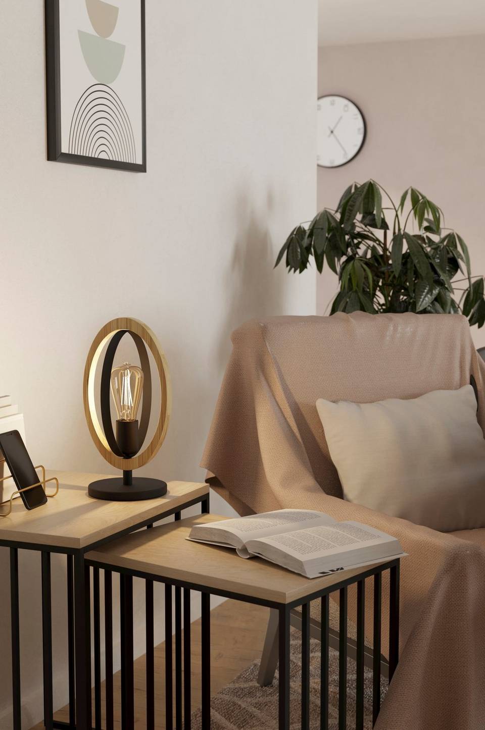 EGLO Bordslampa Basildon, svart från EGLO, bild 5