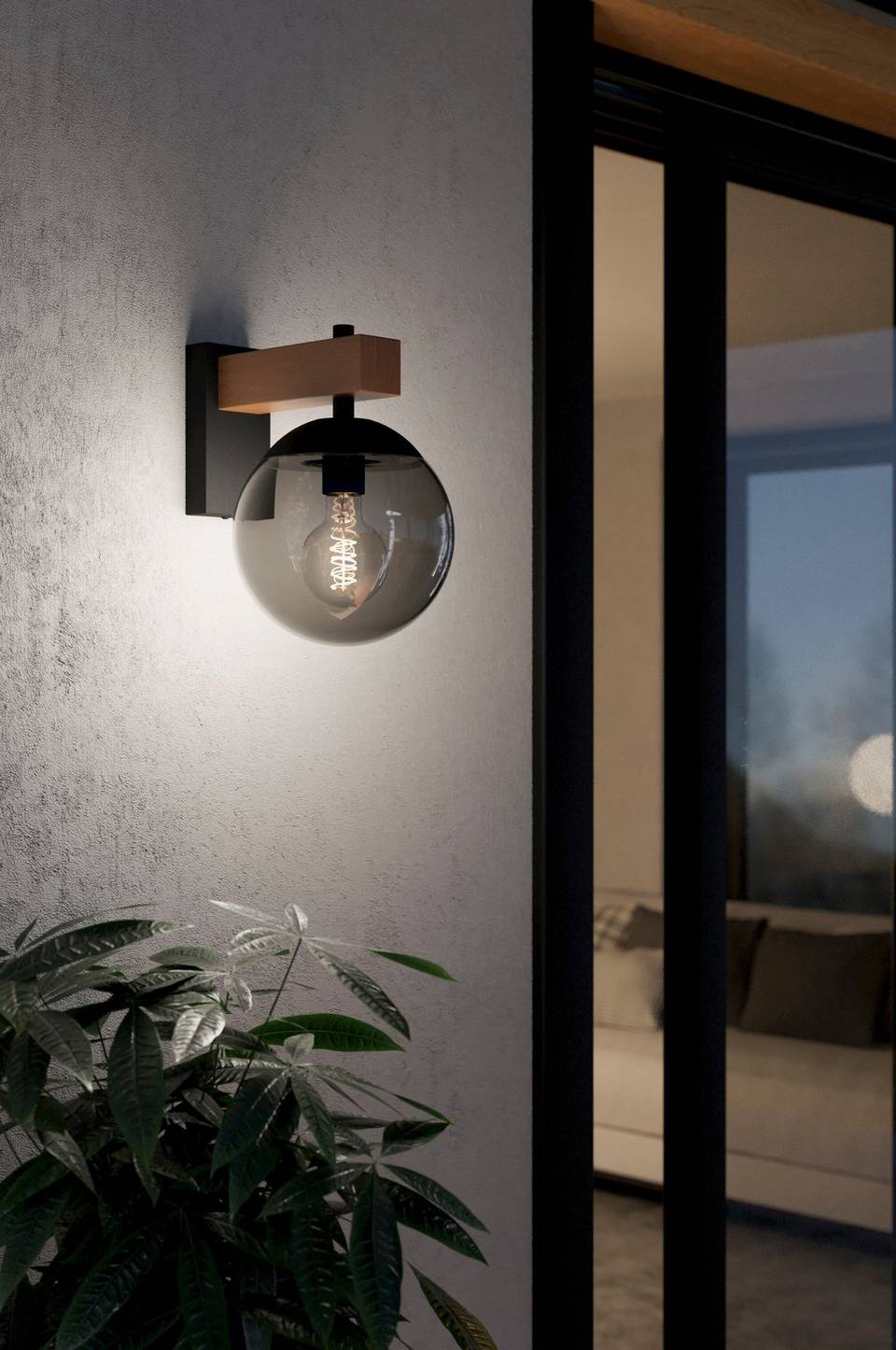 EGLO Vägglampa Bufalata, natur från EGLO, bild 5