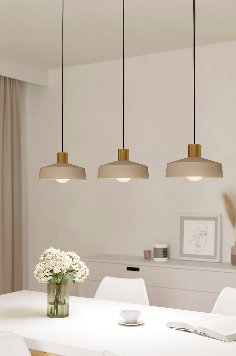 EGLO Pendel Valdiola 3-Light, beige från EGLO, bild 5