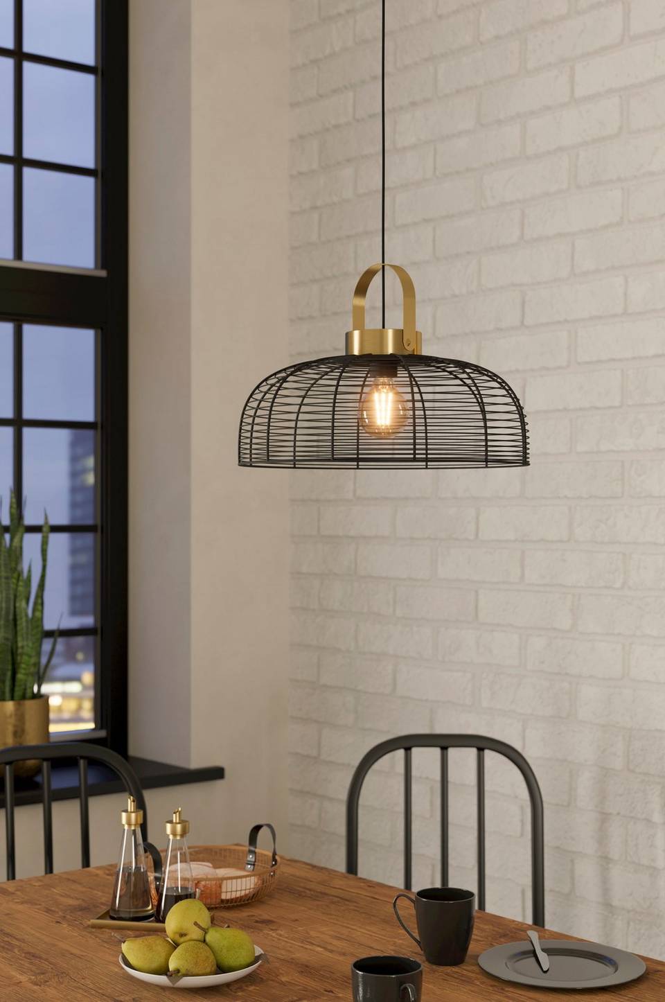 EGLO Taklampa Roundham D45, svart från EGLO, bild 5