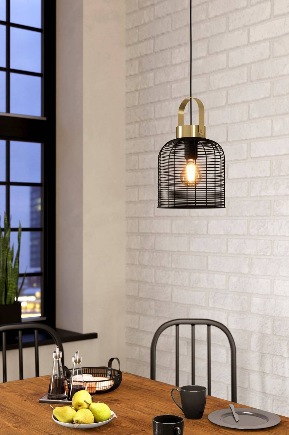 EGLO Taklampa Roundham D22, svart från EGLO, bild 5