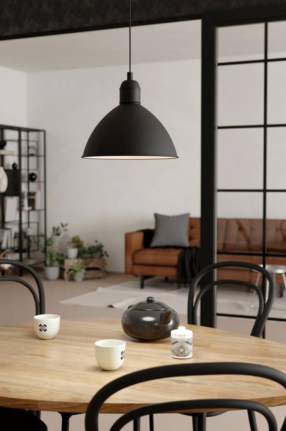 EGLO Pendel Priddy D30,5, svart från EGLO, bild 5