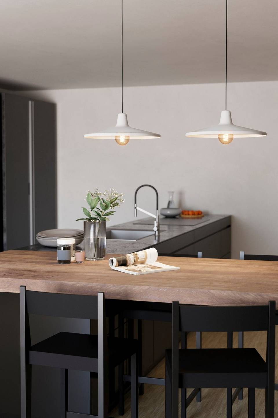 EGLO Pendel Miniere 2-Light, grå från EGLO, bild 5