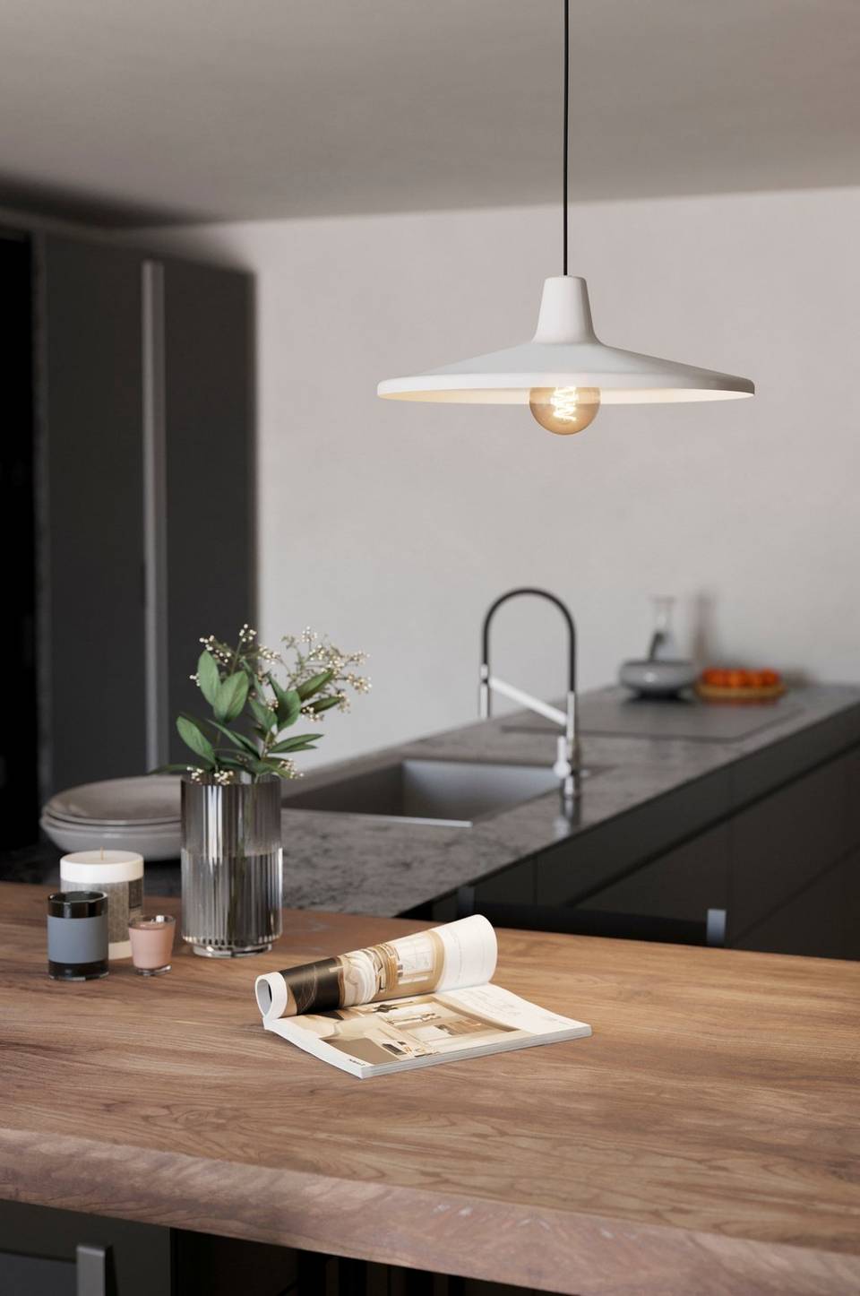 EGLO Pendel Miniere 1-Light, grå från EGLO, bild 5