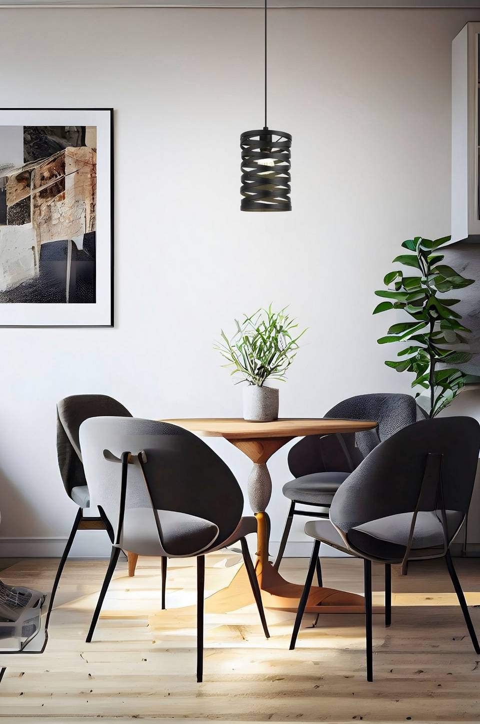 EGLO Pendel Cremella 1-Light, svart från EGLO, bild 5