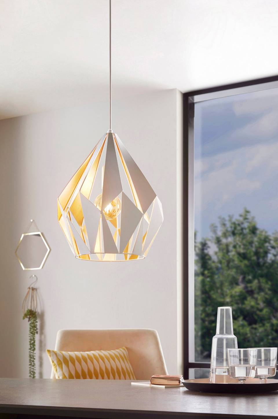 EGLO Taklampa Carlton D31, vit från EGLO, bild 5