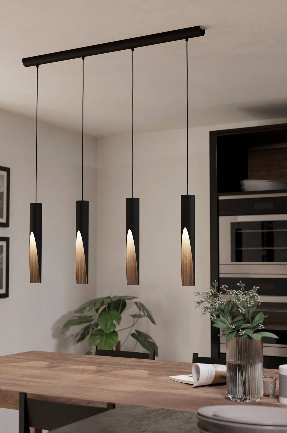 EGLO Taklampa Barbotto 4-Light, svart från EGLO, bild 5