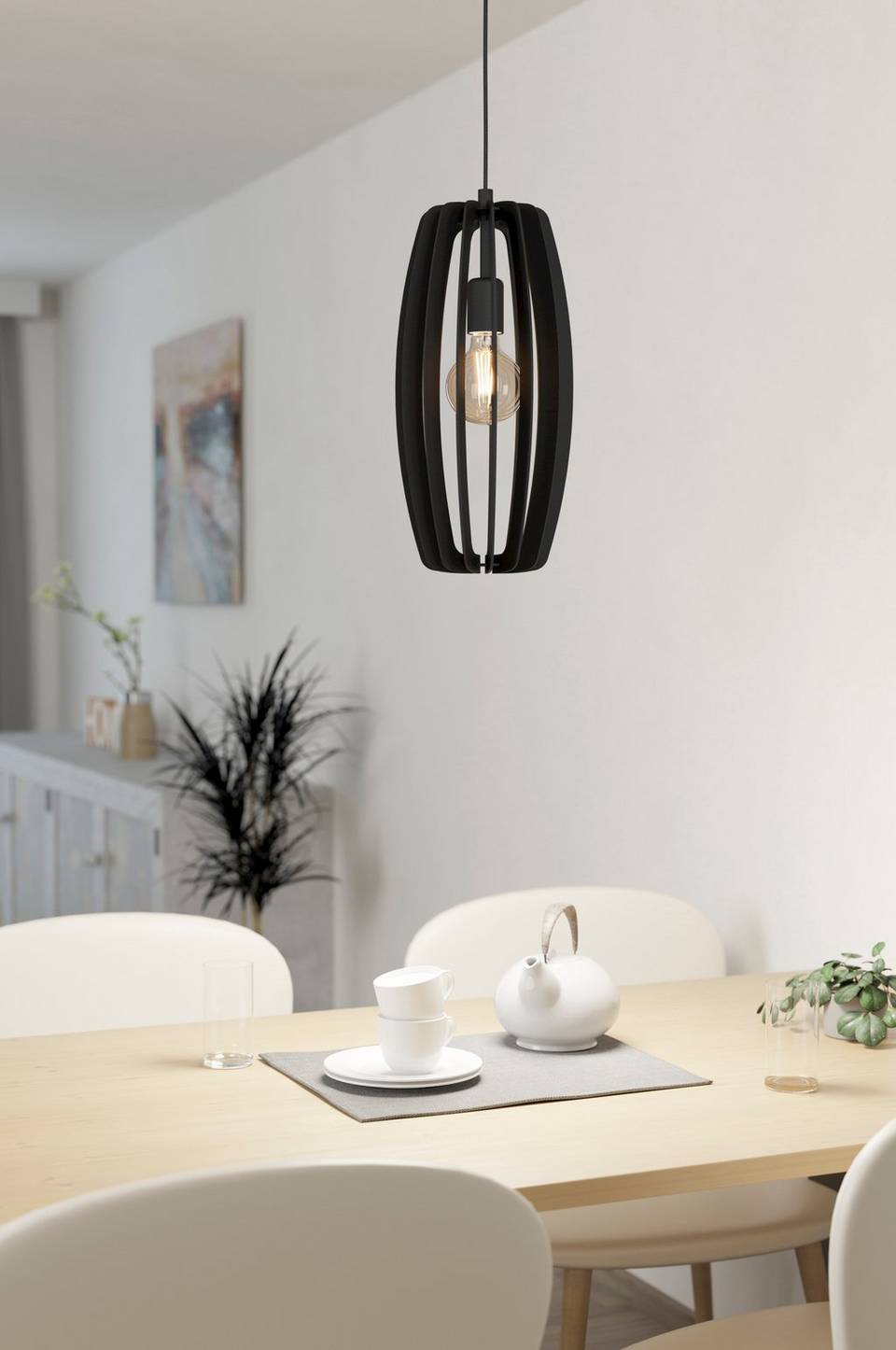 EGLO Taklampa Bajazzara 1-Light, svart från EGLO, bild 5