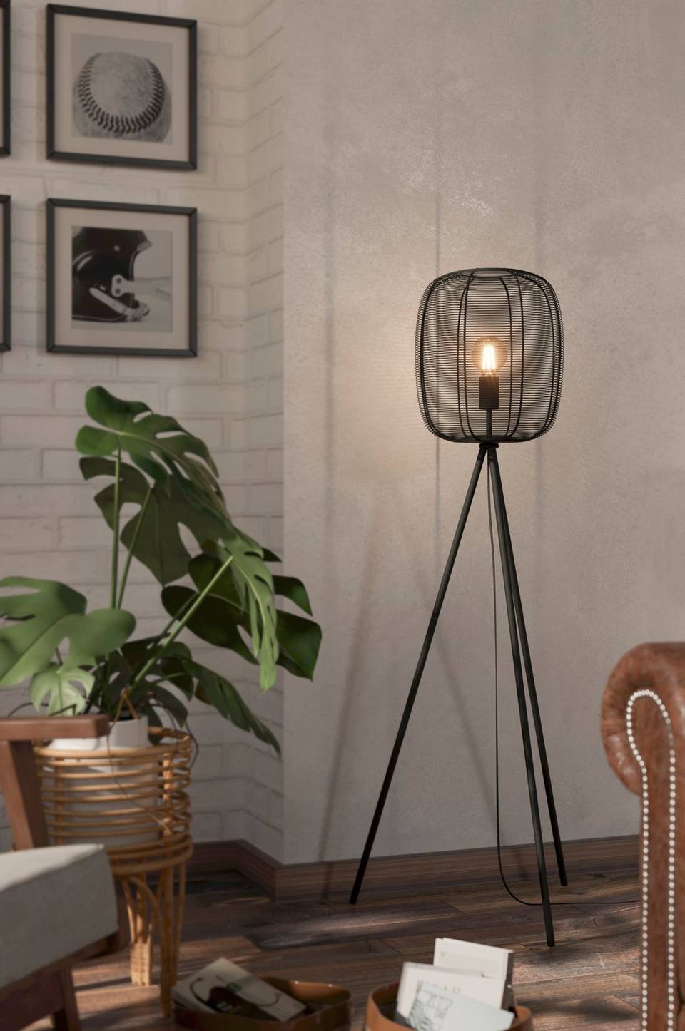 EGLO Golvlampa Rinroe, svart från EGLO, bild 5