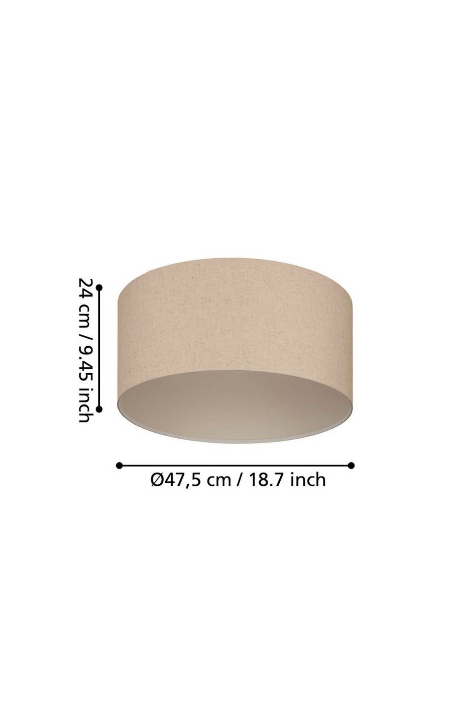 EGLO Plafond Feniglia D47,5, natur från EGLO, bild 5