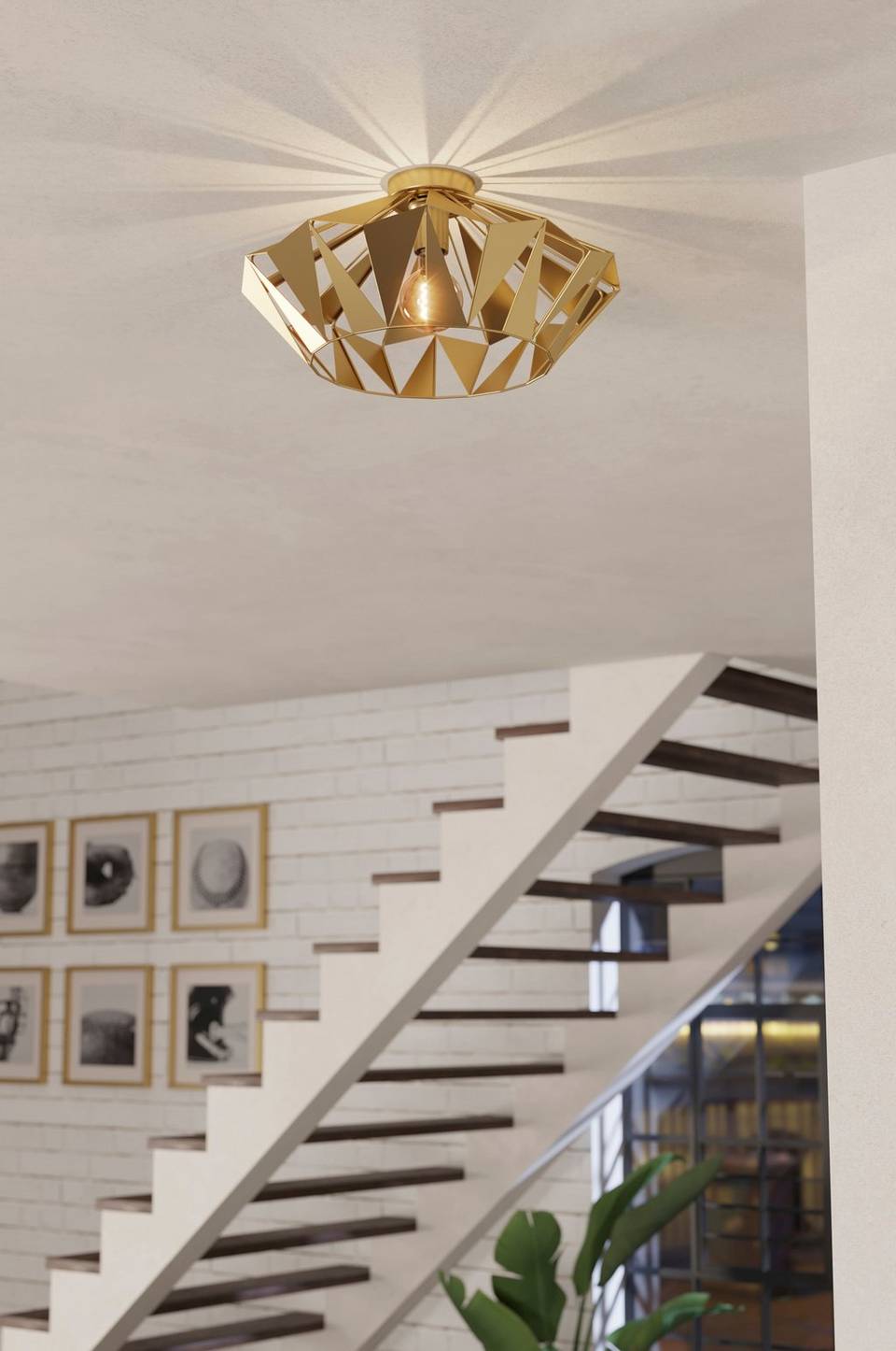 EGLO Plafond Carlton D47, guld från EGLO, bild 5