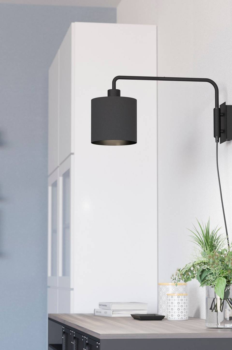 EGLO Vägglampa Staiti 1, svart från EGLO, bild 5