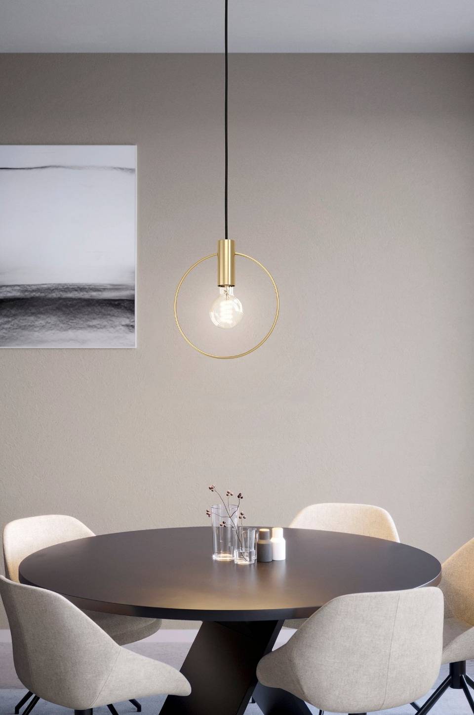EGLO Pendel Manizales 1-Light, mässing från EGLO, bild 5