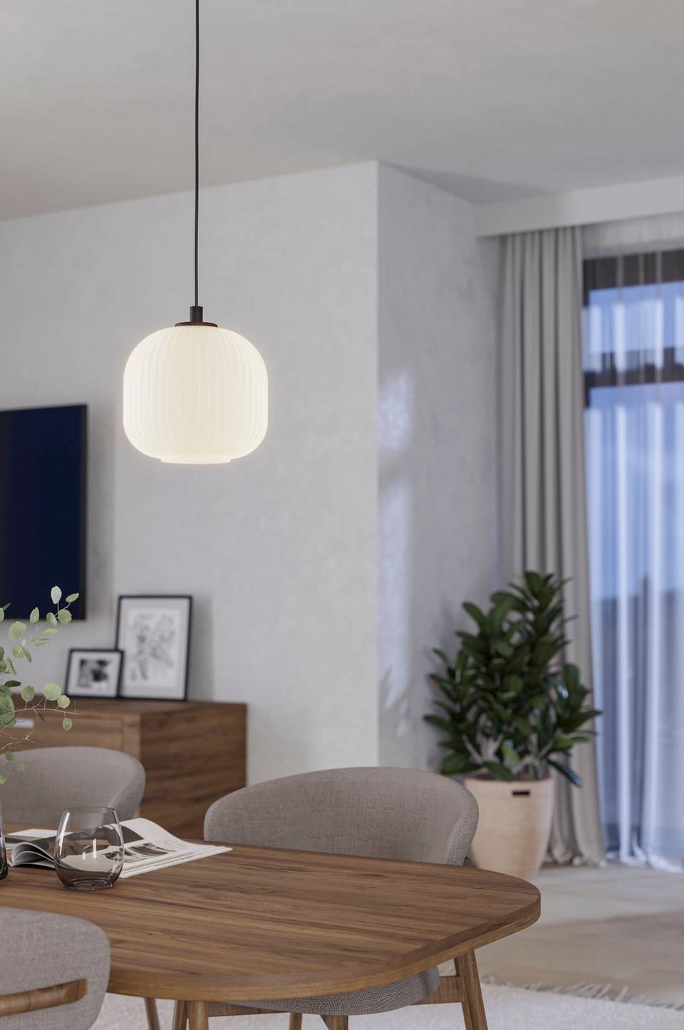 EGLO Pendel Mantunalle 1-Light, vit från EGLO, bild 5