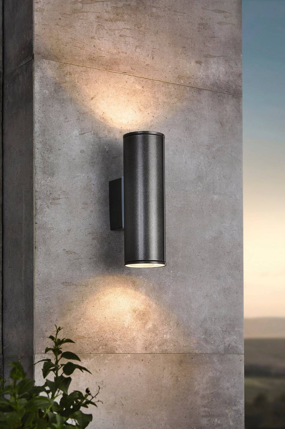 EGLO Vägglampa Riga 2-Light, grå från EGLO, bild 5