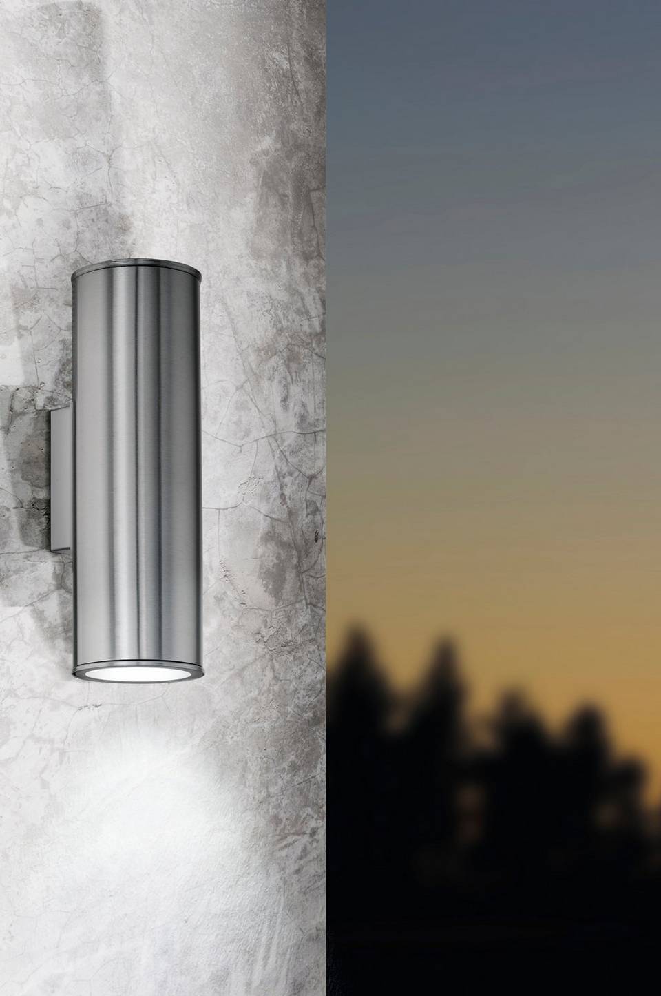 EGLO Vägglampa Riga 2-Light, silver från EGLO, bild 5