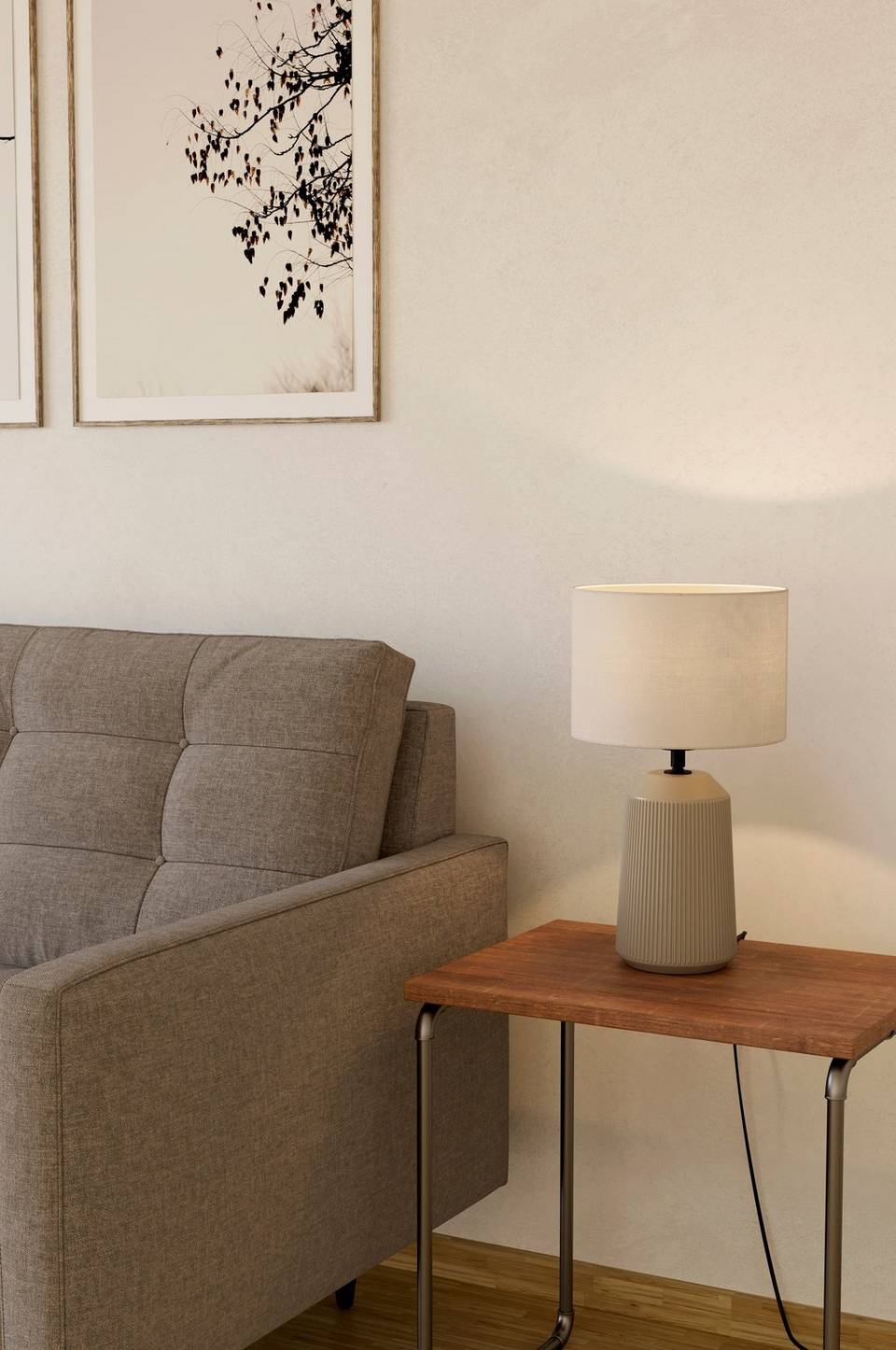 EGLO Bordslampa Capalbio, beige från EGLO, bild 5