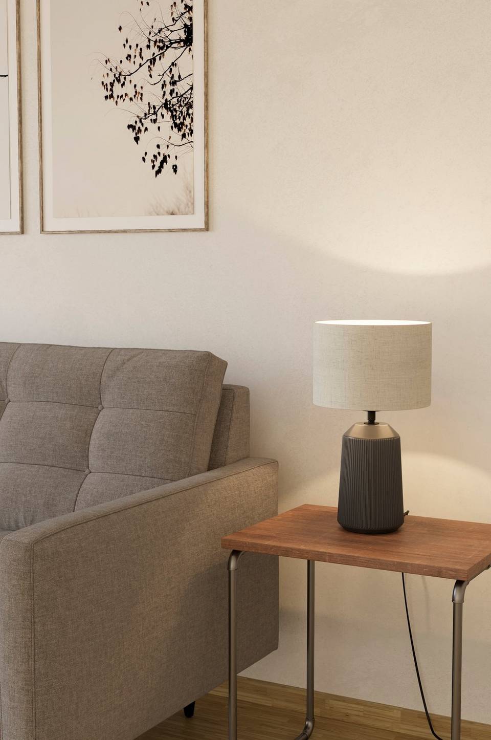 EGLO Bordslampa Capalbio, grå från EGLO, bild 5