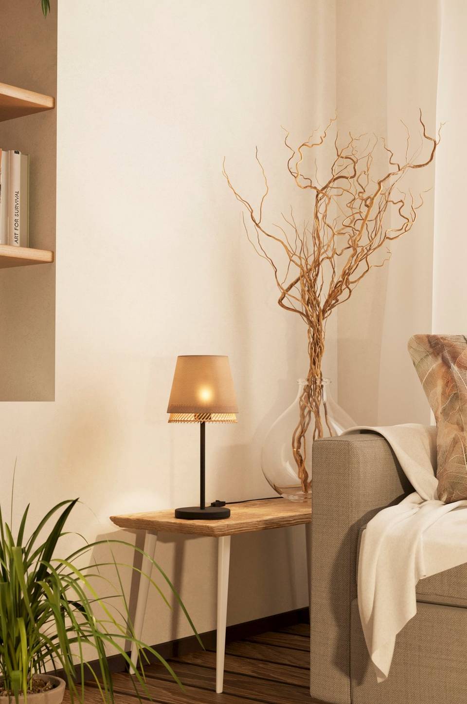 EGLO Bordslampa Tabley, natur från EGLO, bild 5