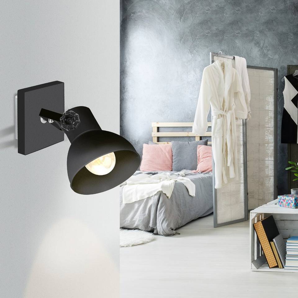 EGLO Vägglampa Barnstaple 1, svart från EGLO, bild 5