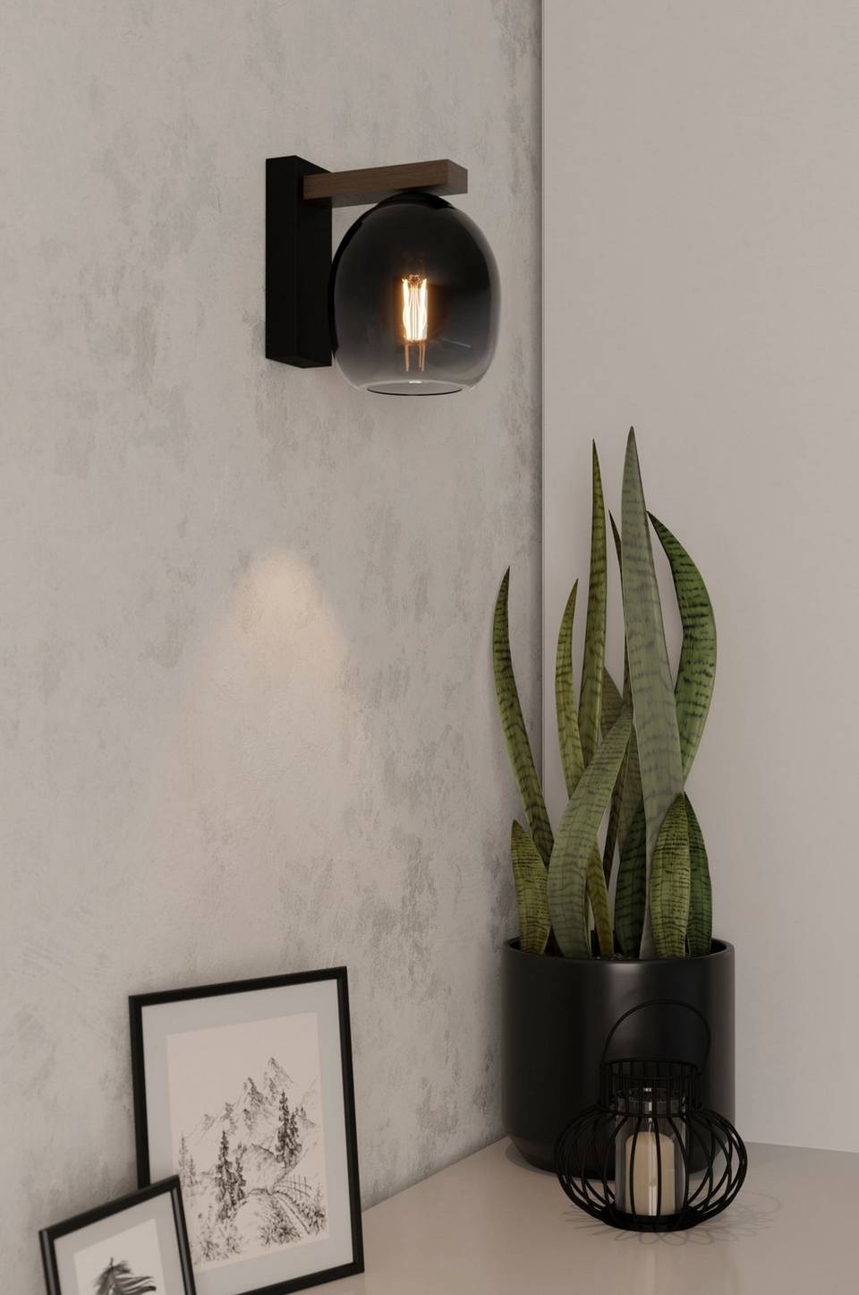 EGLO Vägglampa Filago, svart från EGLO, bild 5