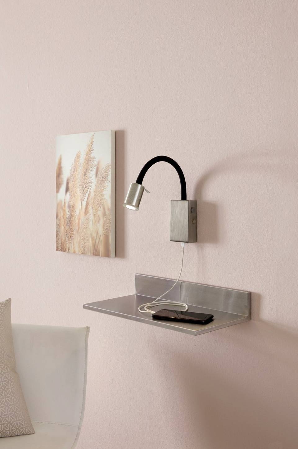 EGLO Vägglampa Tazzoli, silver från EGLO, bild 5
