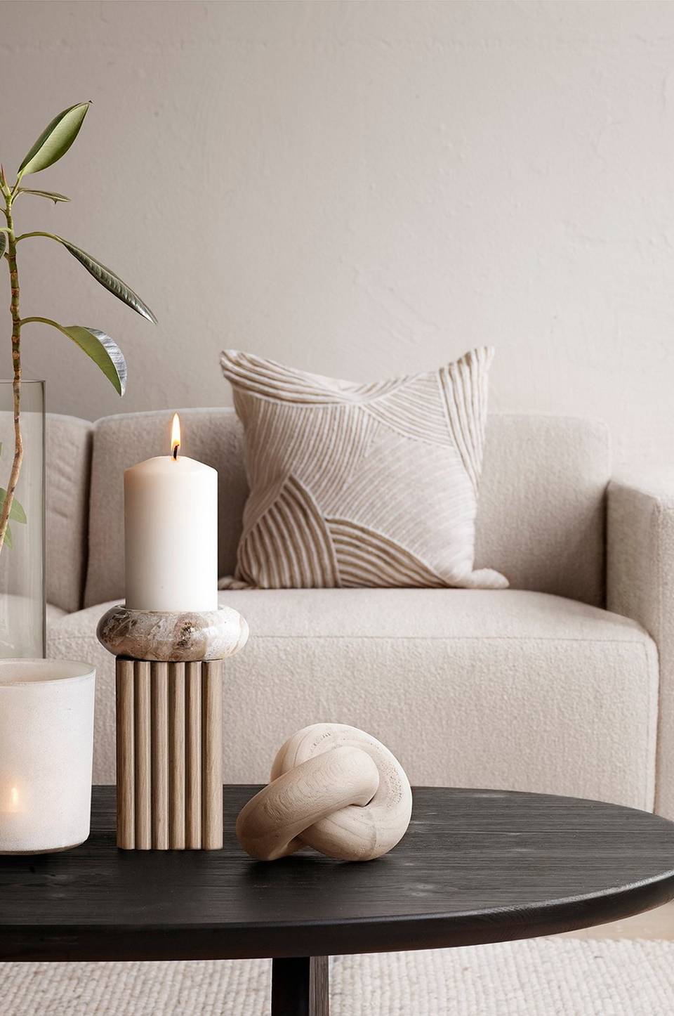 Zelected by Houze Dekoration Mono Knot, beige från Zelected by Houze, bild 2