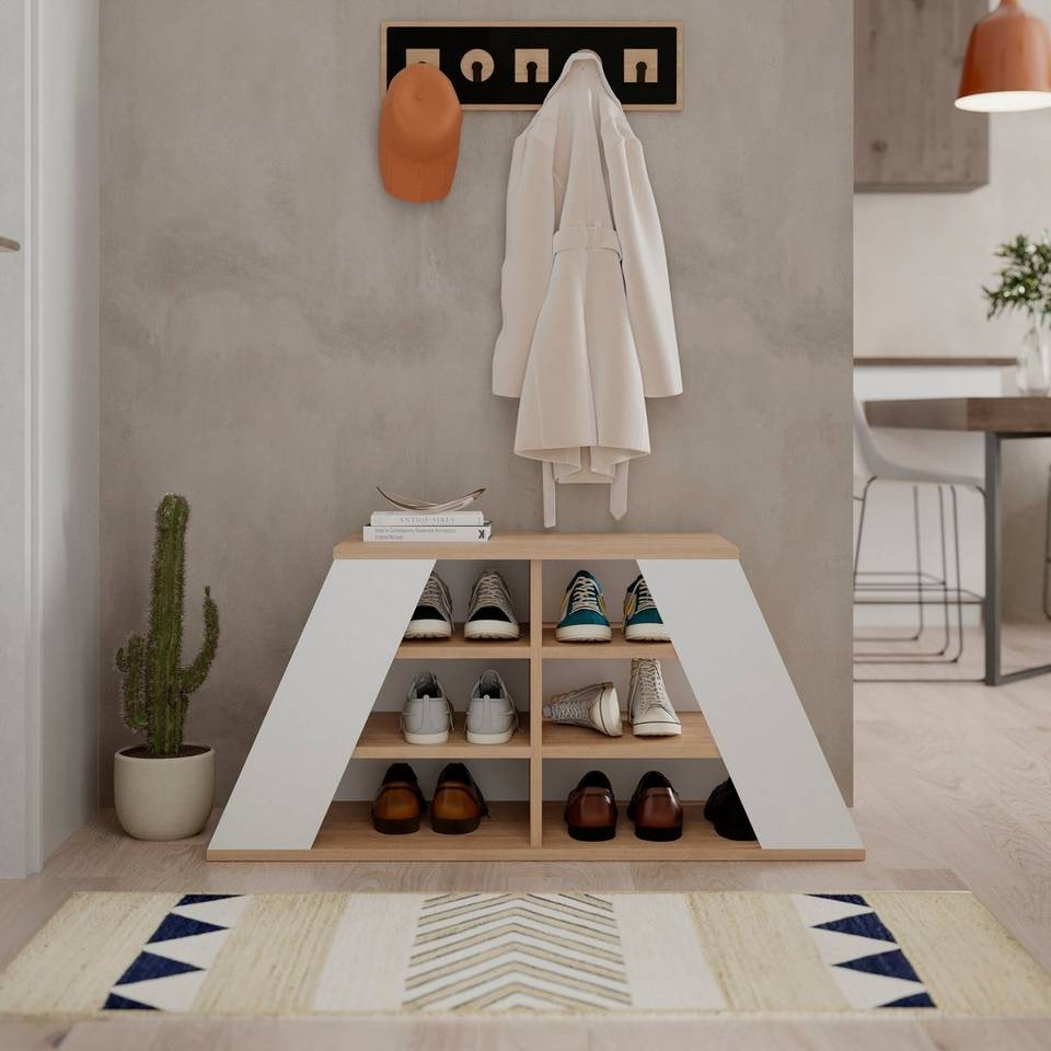 Hanah Home Skoskåp Pyramid, brun från Hanah Home, bild 5