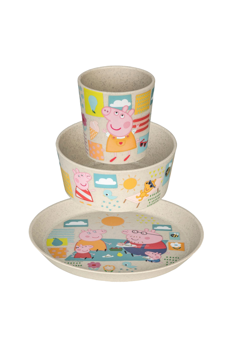 Koziol Barn Set Connect Peppa Pig 3 delar, beige från Koziol, bild 5