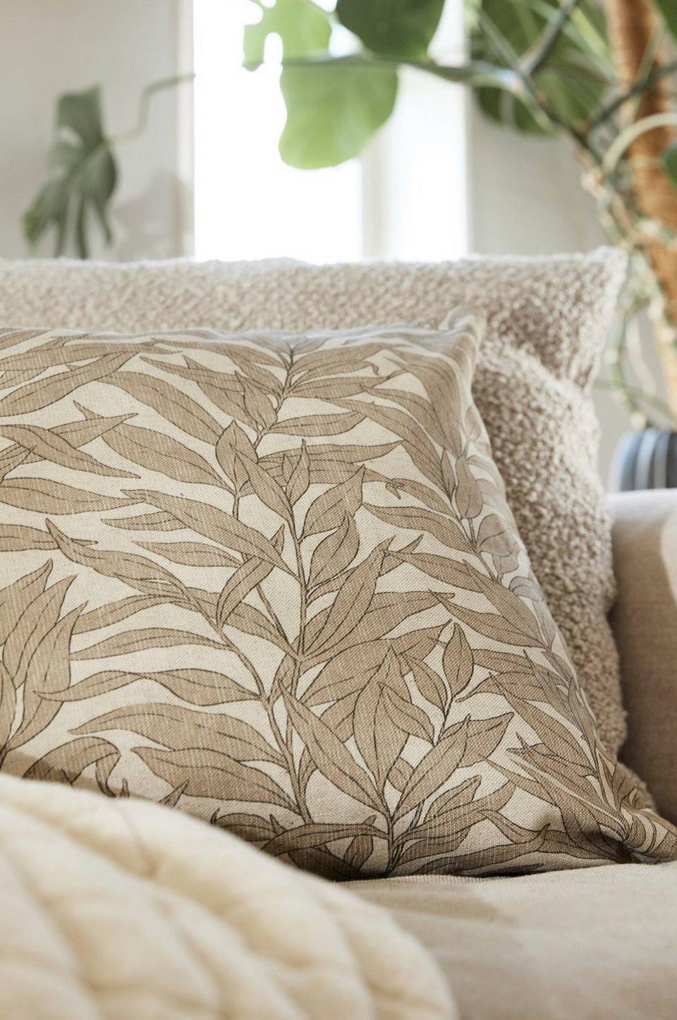 Svanefors Kuddfodral Blad, beige från Svanefors, bild 5