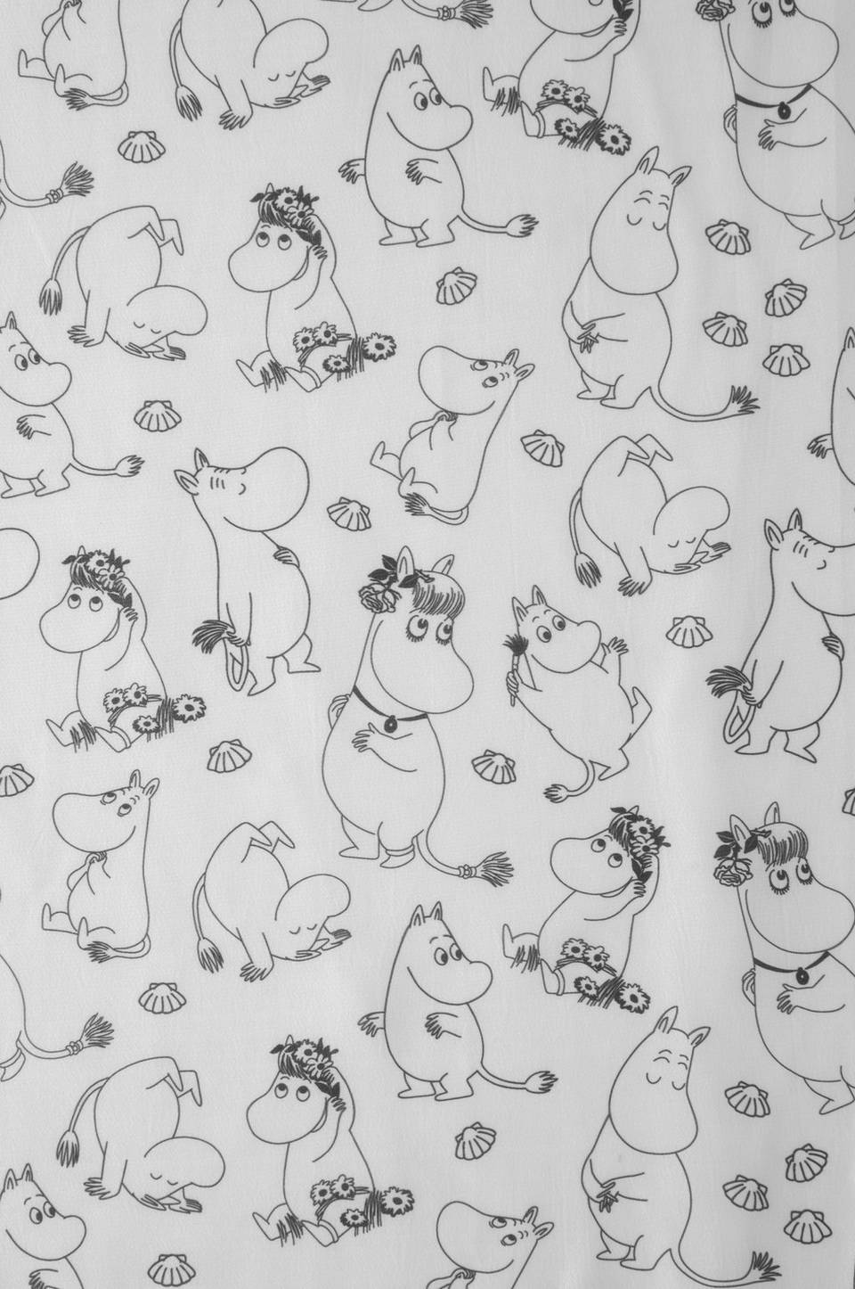 Dsignhouse x Moomin Duschdraperi Mumin 180x200 cm, vit från Dsignhouse x Moomin, bild 2