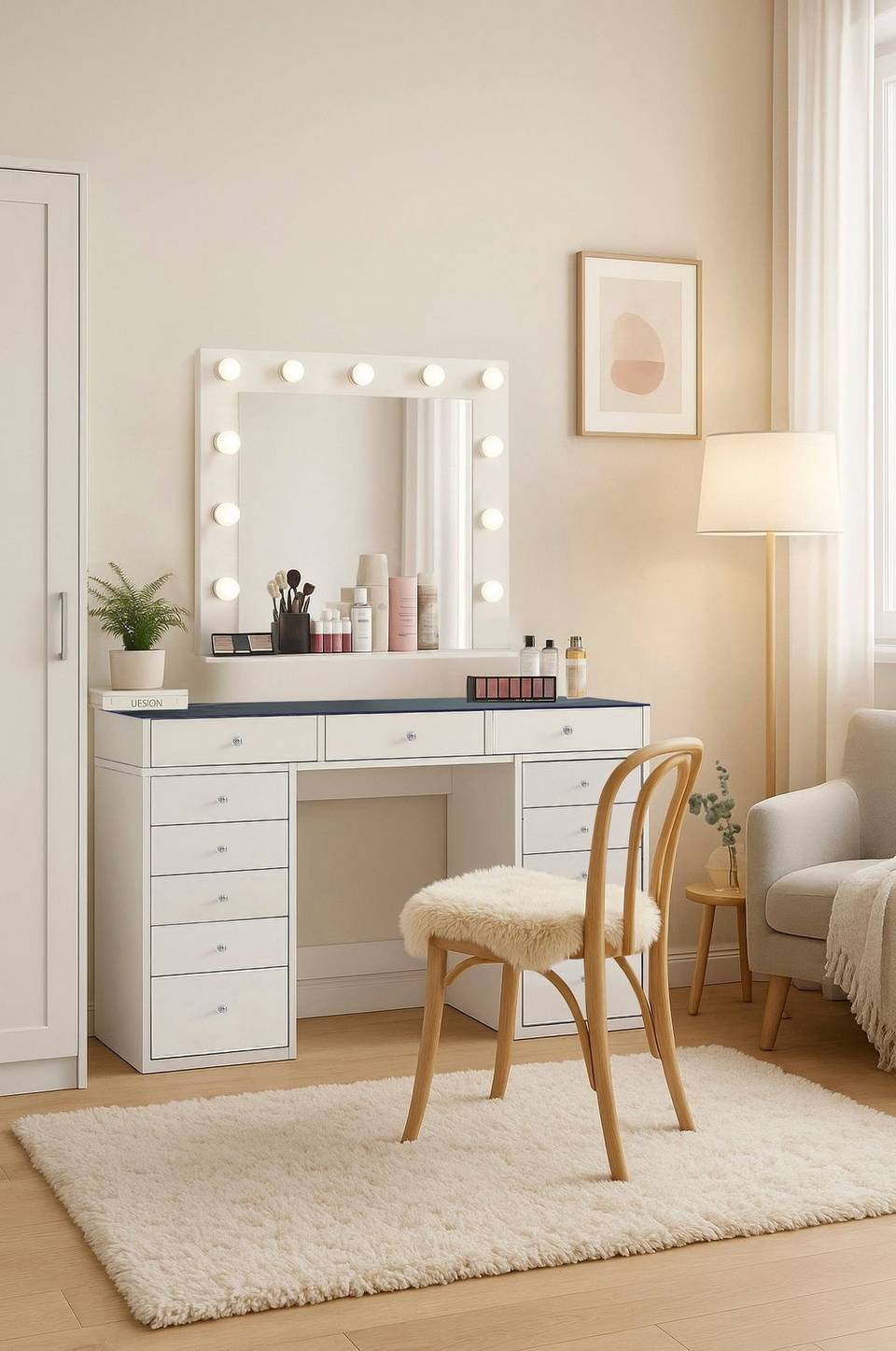 Hanah Home Sminkbord Zayn, transparent från Hanah Home, bild 5