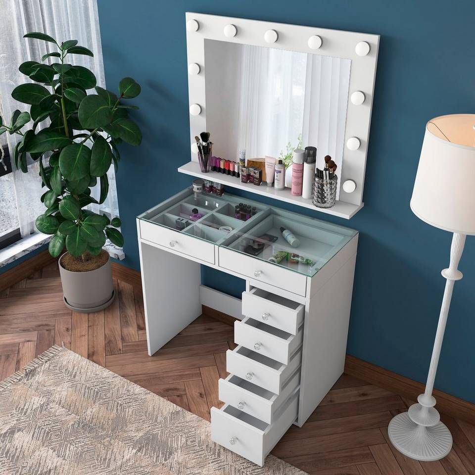 Hanah Home Sminkbord Poppy, transparent från Hanah Home, bild 5