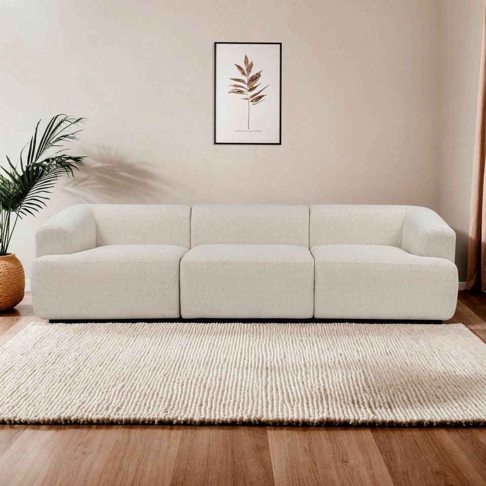 Hanah Home 3-sitsig soffa Lotus, vit från Hanah Home, bild 5