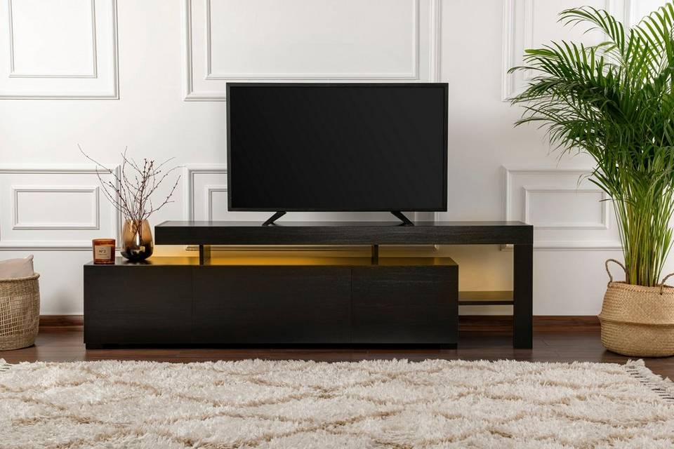 Hanah Home TV-bänk Beliz, svart från Hanah Home, bild 5