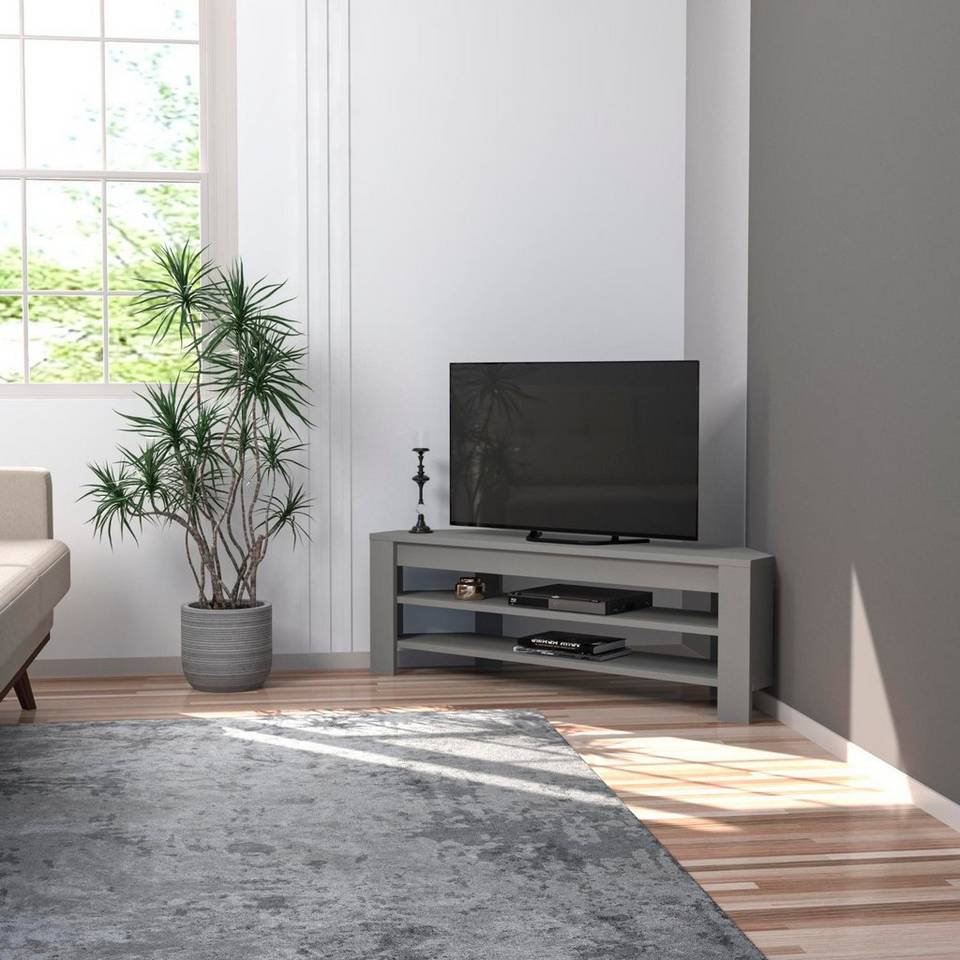 Hanah Home TV-bänk Corner, grå från Hanah Home, bild 5