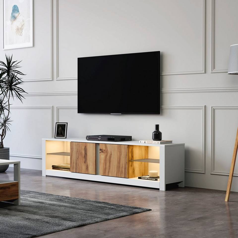 Hanah Home TV-bänk Lina, vit från Hanah Home, bild 5