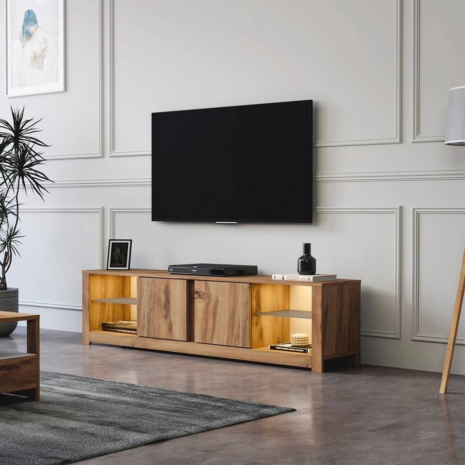 Hanah Home TV-bänk Lina, brun från Hanah Home, bild 5